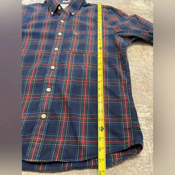 Abercrombie & Fitch Men’s Shirt XXL Blue Button Down Muscle Fit Preppy Plaid Y2K - Picture 8 of 10